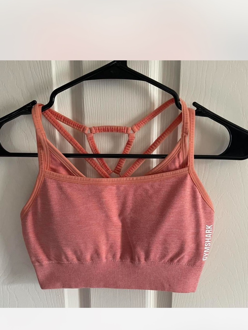 Gymshark Coral Strappy Seamless Sports Bra